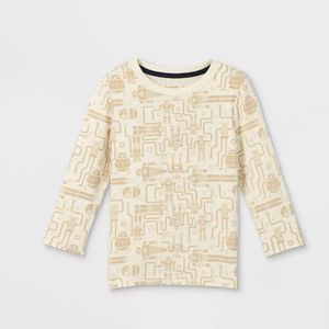 Toddler Boys' Long Sleeve T-Shirt Jersey Knit Crew Neck Soft Stretchy NWT